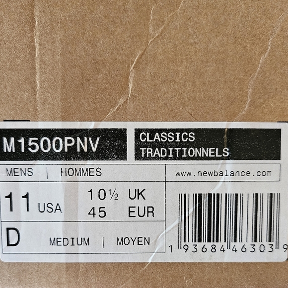 Size 11 - New Balance 1500 Made in England 'Navy Blazer/Smoked Pearl' - Picture 9 of 10